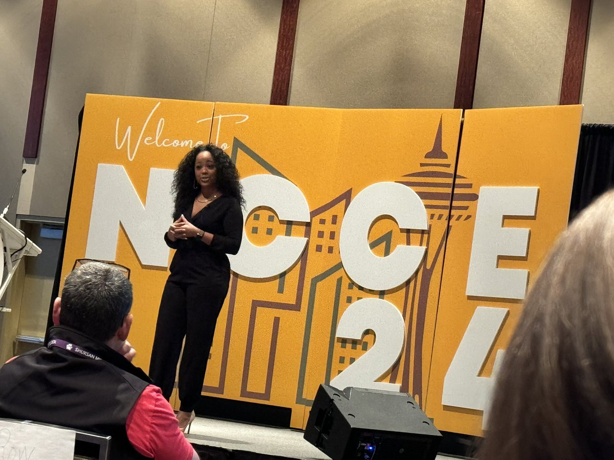 educatoral's tweet image. Closing keynote for #NCCE24 by @iamjasmynwright! Push through! #NCCE #IamNCCE @NCCE_EdTech