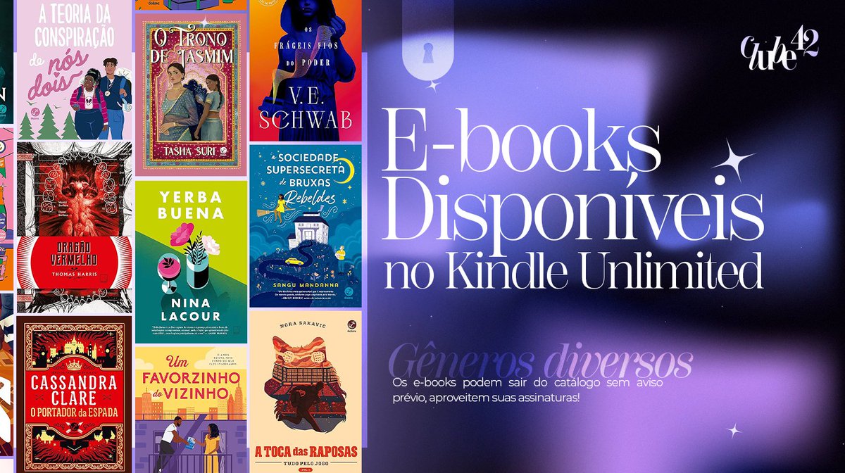 42Clube's tweet photo. 🧶E-books de Editoras no Kindle Unlimited!
📲 Teste grátis Kindle Unlimited: https://t.co/qxZd9njSWT https://t.co/yMk860xIfn
