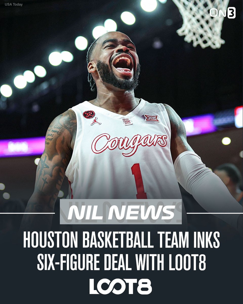 The Houston basketball team has inked a mid-six-figure deal with the tech platform Loot8, facilitated by the Cougar-focused NIL collective LinkingCoogs. 

More via <a href="/petenakos/"></a>: on3.com/nil/news/houst…