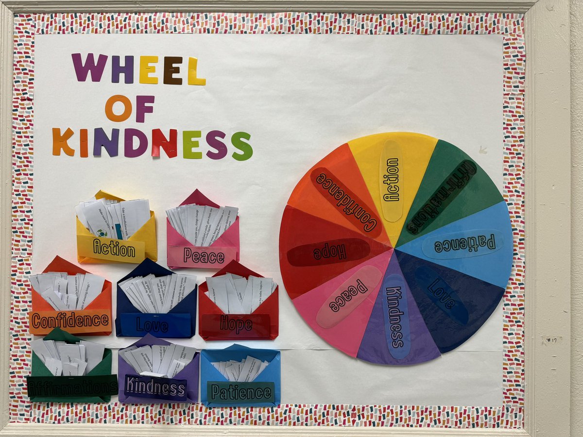 Loving our interactive Wheel of Kindess #movingplainfieldpublicschoolsforward