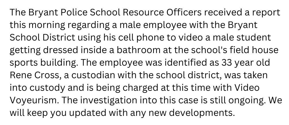 BryantPolice's tweet photo. https://t.co/PXP4Fodeu7