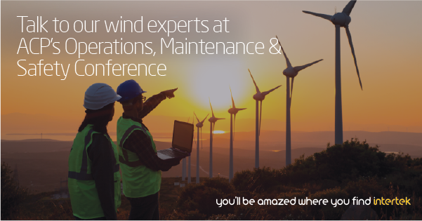 Intertek's tweet image. Visit us at the ACP Operations, Maintenance &amp;amp; Safety Conference February 21-23. Stop by #Intertek booth 810 to discuss our Wind Engineering Services and asset management practices to make our industry stronger and safer: ow.ly/qWjB50Qy2M0