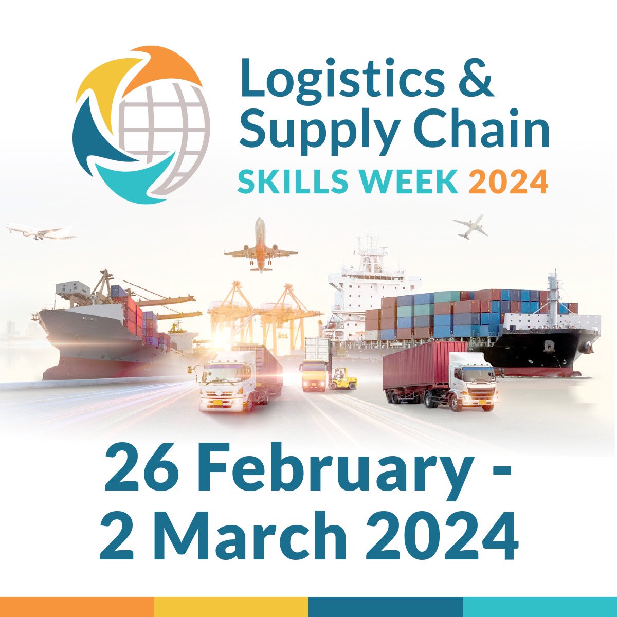 Logistics and Supply Chain Skills Week 2024 takes place 26 February - 2 March 2024
 
Learn more about opportunities and career pathways in the Logistics and Supply Chain sector at one of the events taking place during #LogisticsWeek
 
Find out more 👉 bit.ly/3vWFGIG
