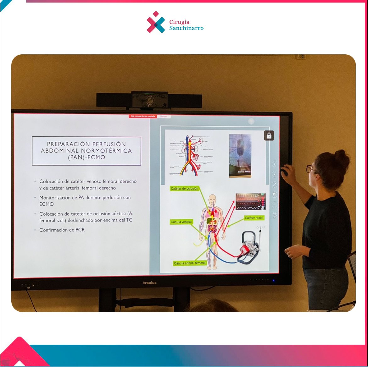 Clinical session: “Organ donation in a context of euthanasia”. Dr Neider, our first-year General and Digestive Surgery resident. Exposition of the technique and reflections on the procedure.