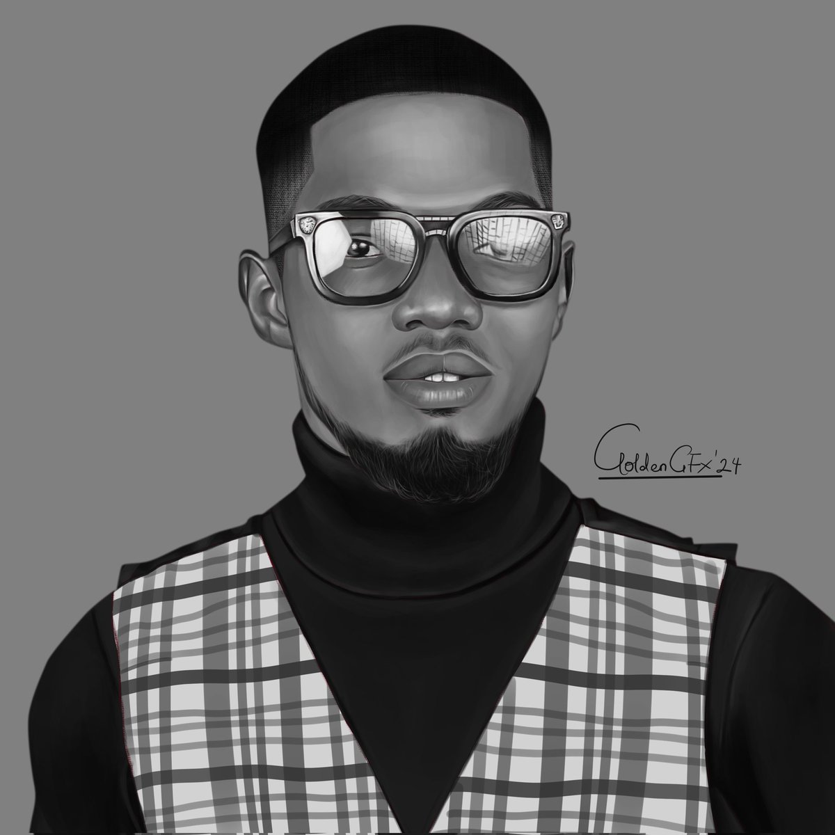 iamgoldengfx's tweet photo. It's fun painting in black and white values. No worries of skin tones, but trust me, it's tricky 🤪 #NewArtAlert📢 

Veekee James 1 USD https://t.co/cnlIKbhF2L