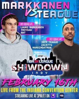 Can’t wait to load up with the MVP @Ant_Costanzo & @MarioHTXX at the @ATT presents The @NBA2KLeague Showdown! Pull up to the Indiana Convention Center or watch at twitch.tv/nba2kleague to see us!