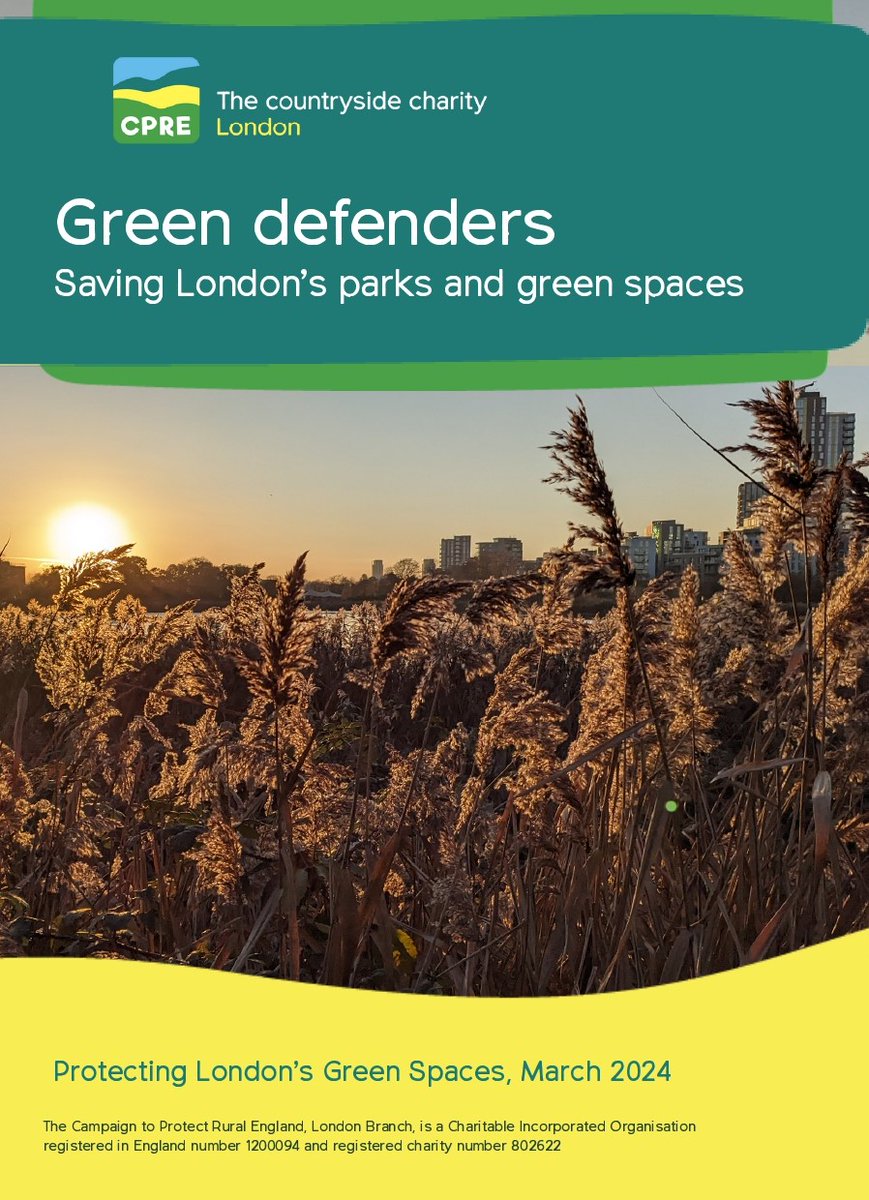 Coming soon! Our #GreenDefendersReport highlighting #greenspaces in London that are currently under threat. Book your free ticket to the online launch of the report on Thursday 7th March at 1pm here: cpre-london.eventcube.io/events/56573/c…