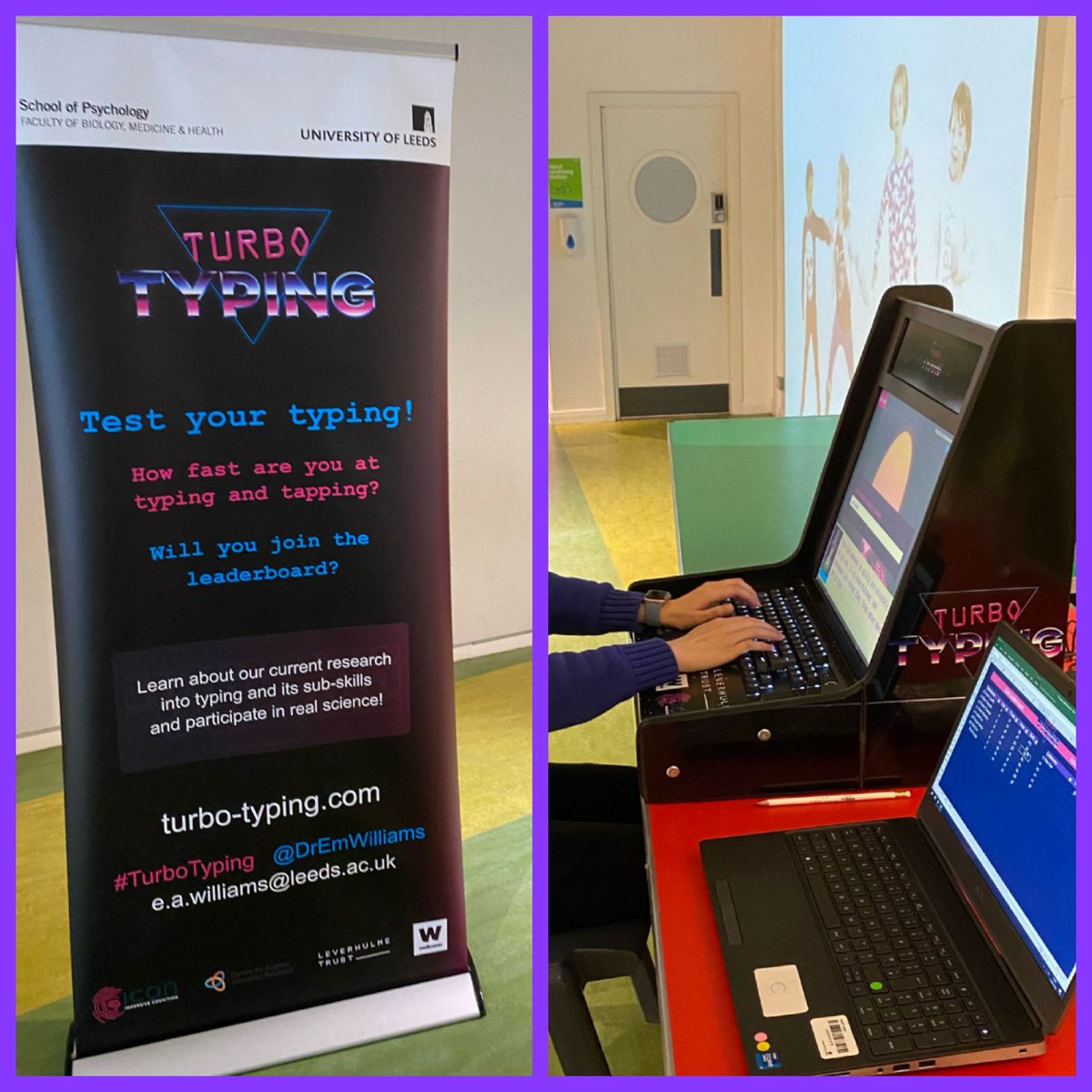 DrEmWilliams's tweet photo. Had a blast last weekend returning to @EurekaMuseum on @WomenScienceDay ๐ฉโ๐ฌ
@ICON_UoL introduced #TurboTyping to young families, who tapped and typed up a storm โก๏ธ Our fastest speed of the day was 163 wpm!
We'll be back for the Adult Late on 7th March ๐น https://t.co/jjqKRg5OxQ https://t.co/4XAePYIEln