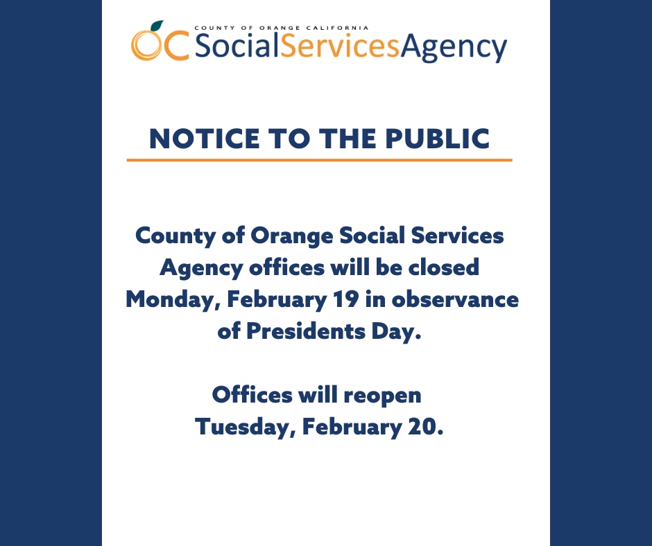 County of Orange Social Services Agency tweet media