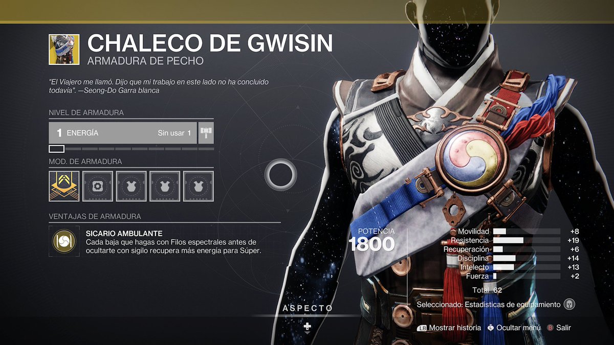 DPLAYERSLATAM's tweet photo. Xûr | 16 de Febrero | 2024

📍Locación: Hangar de la Torre

Inventario ▾

🔫Señor de los Lobos

🟡Chaleco de Gwisin (62)

🟡Caricia del Dios Gusano (68

🟡Yelmo de Felwinter (66)

🟡Halcón Lunar - Mira instantánea

🟣Armadura: Maquinista Forjado

#Destiny2 https://t.co/Z4Q2Cre03k