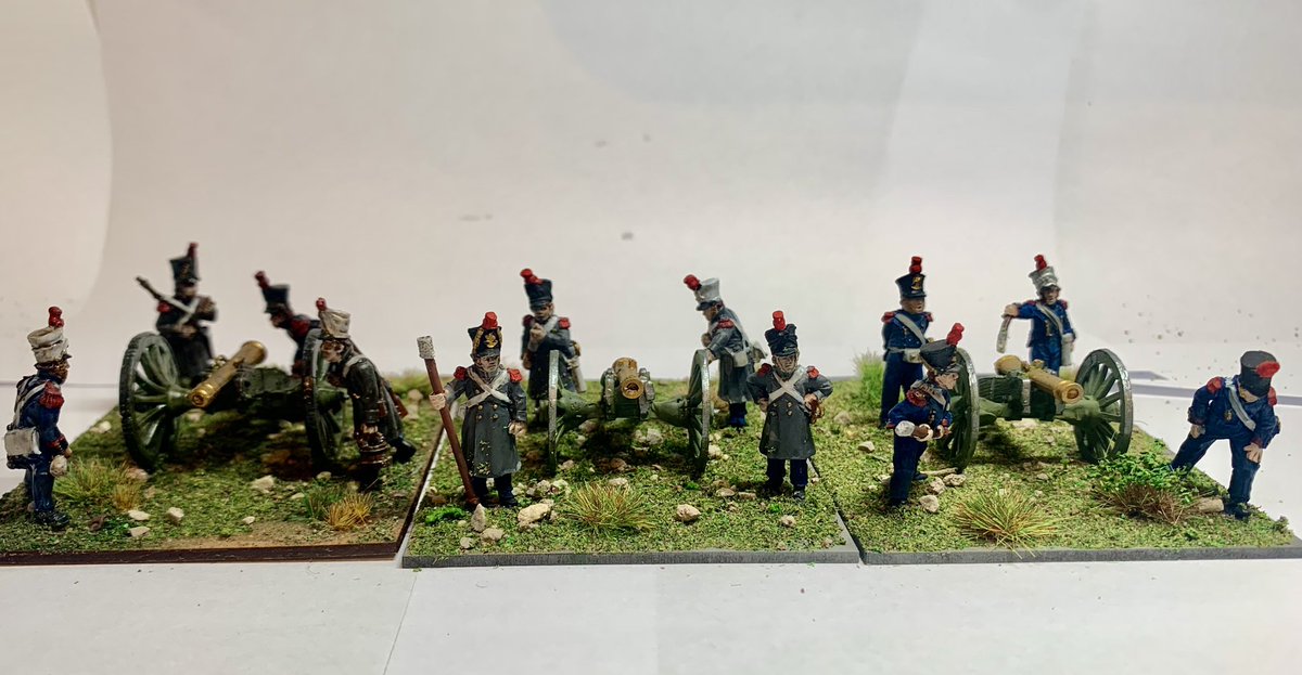 Tadpole97's tweet photo. 6 pounder battery coming on line! #Wargaming #28mm https://t.co/VBkCM0Qr2t