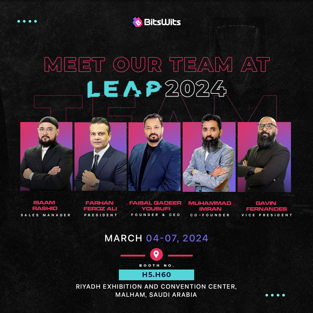 BitsWits_'s tweet photo. Meet The Dream Team!⭐

We're not just a team, we're your digital squad ready to explore the endless opportunities that lie ahead.
Are you attending LEAP 2024?
Pre-book a session with us at info@bitswits.co or reach us at +1 302 216 8231.

#LEAP24 #LEAP2024 #LEAP #techevent #KSA https://t.co/FXzRJH8DTg