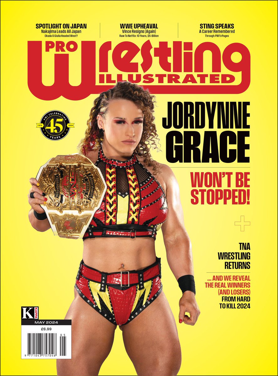 Cover girl.

<a href="/OfficialPWI/">PWI (Pro Wrestling Illustrated)</a>