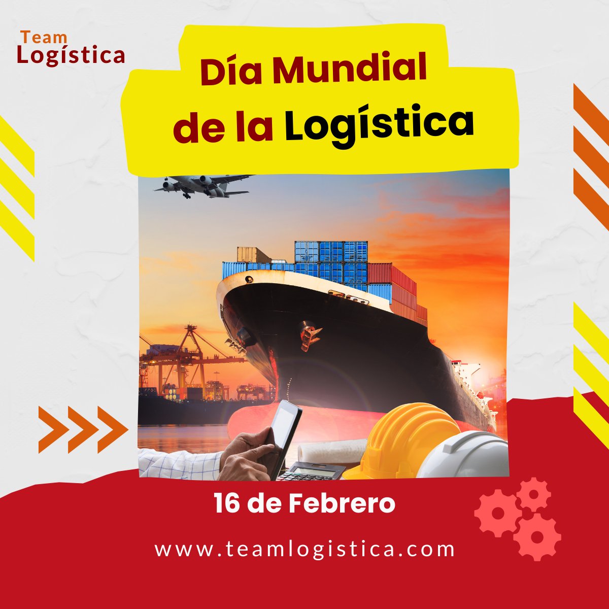 Feliz Dia Mundial de la Logística 📦
👏👏 16 de Febrero

Un saludo y abrazo a todos los que estamos en esta maravillosa labor de la logística, dónde disfrutamos cada obstáculo y todos los retos que se presentan día a día 🤝

Felicidades a todos !!! 🤜🤛
@TeamLogistica