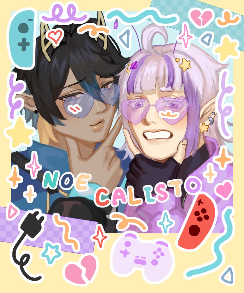 CalistoCosmo's tweet photo. Your favorite Villain Failure and Alien Failure๐โจ๏ธ
Much love pls to the awesome @isakoyuhere ๐๐
And ofc @NoeTinh !!๐๐
#Noecrylic #StarryBugs โญ๏ธ https://t.co/d9gChJAldk