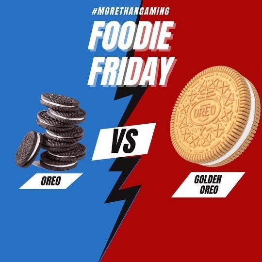 iamCULTURE_d's tweet photo. It’s Finally Friday! And that means it's Foodie Friday S2W Fam! Tell us in the comments are you:
TEAM #Oreo
Or
Team #Goldenoreo
#foodieFridays #Morethangaming https://t.co/njZwny06cJ