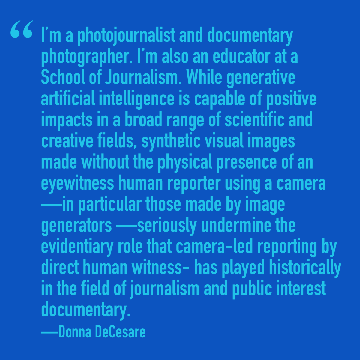Donna DeCesare 
Photojournalist and Documentary photographer

 <a href="/donna/">Donna</a>.decesare.photo