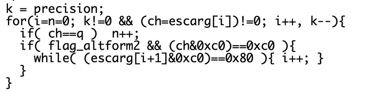 0xor0ne's tweet image. This was an excellent blog post by Andreas Kellas (@trailofbits) on exploiting SQLite implementations of the printf functions (CVE-2022-35737)

blog.trailofbits.com/2022/10/25/sql…

#sqlite #infosec #cybersecurity