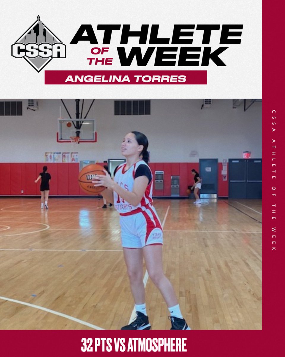 Here was last week's CSSA Girls Athlete of the Week, Angelina Torres of the <a href="/RenCharterNYC/">The Renaissance Charter School</a> Girls Basketball team! We'll have the Boys Athlete of the Week out tomorrow! #athleteoftheweek #cssa #girlsbasketball #highschoolbasketball