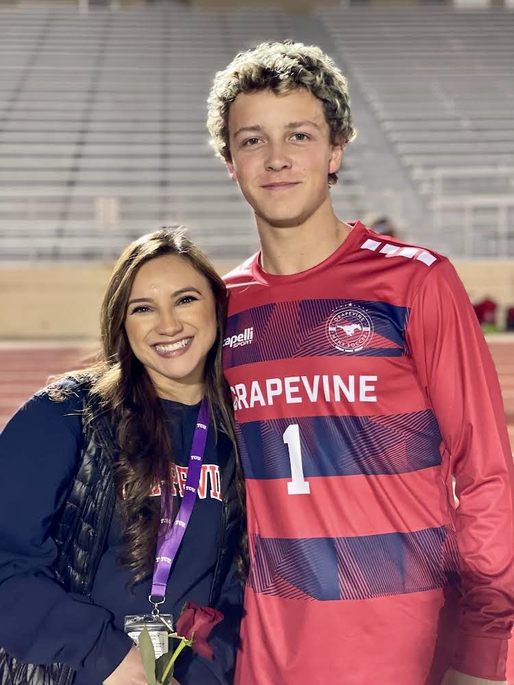 MsAlvarezArango's tweet photo. Thrilled to be the teacher of an incredible soccer varsity player! Known him since 8th grade, and he continues to amaze me with his dedication and skill. Grateful for the opportunity to guide and inspire him on this journey. 

Teacher Appreciation Night! ❤️

@Grapevine_HS https://t.co/L2SMqysKgj