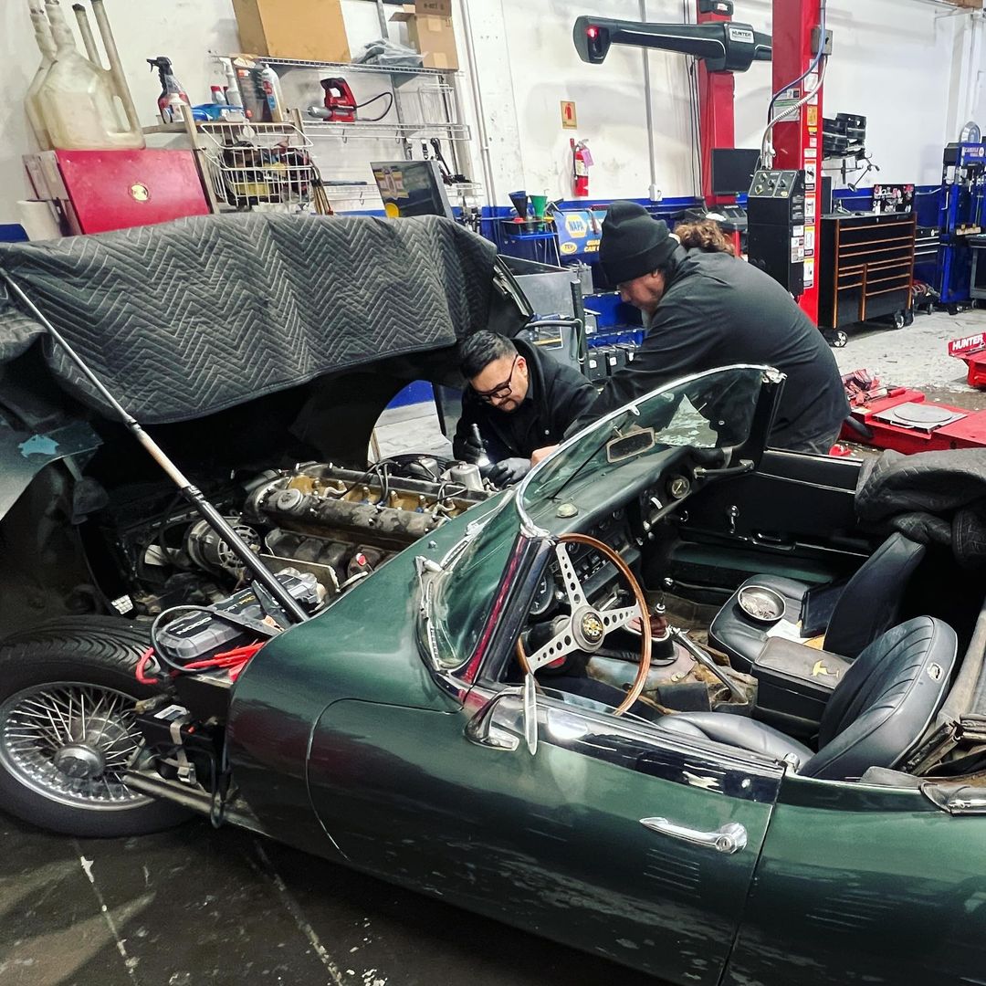 SVperf's tweet photo. 1969 Jaguar 🐆 receiving some TLC on a list of items.
Techs currently setting timing &amp; getting ready to fire up car after receiving repairs. 

☎️ 650-428-1754
📧 service@svperform.com
#svperformance #autorepair #automotive #vehiclemaintenance #oldschool #carrepair https://t.co/MbkeKMyBqH