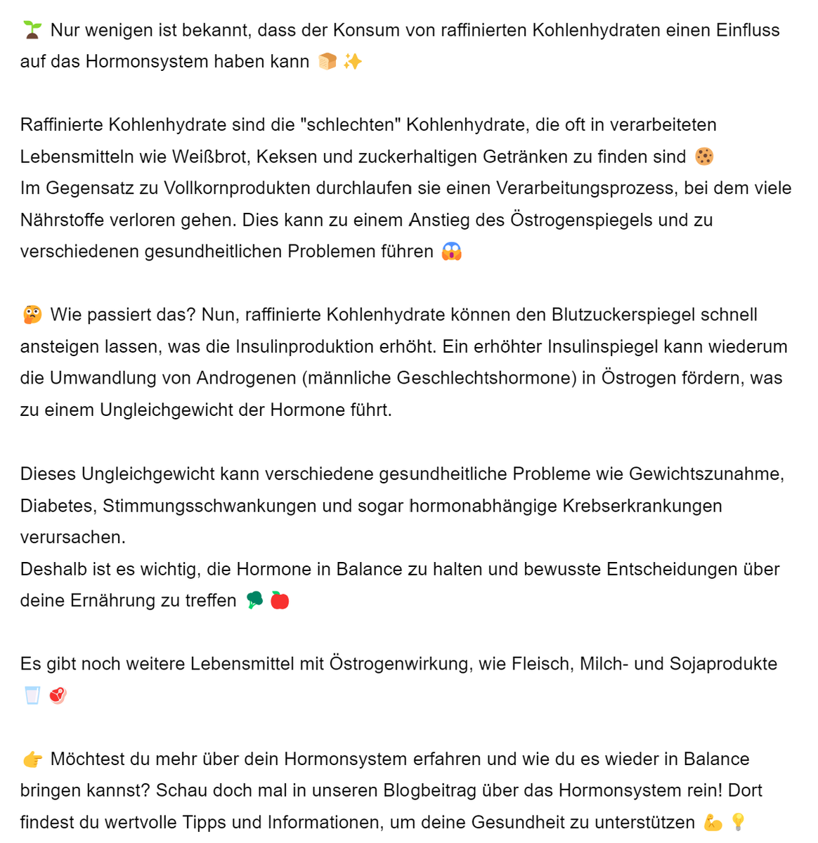 naturo_vital's tweet image. 🍪 Der Konsum von raffinierten Kohlenhydraten kann einen Einfluss auf unser Hormonsystem haben 🍞

Hier erfährst du mehr:
naturovital.de/hormonsystem-b…

#GesundeErnährung #HormonBalance #Östrogendominanz #Hormonregulation #Vollkornprodukte #Gesundheitstipps #Hormonsystem