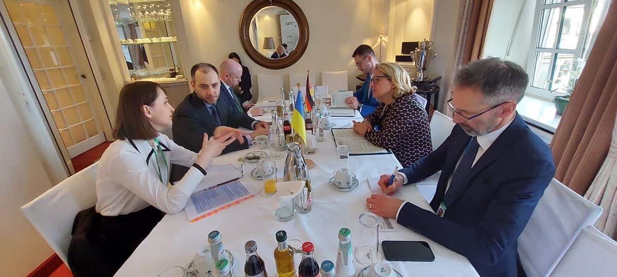 Oleksandr Kubrakov (@olkubrakov) on Twitter photo An intense dialog with <a href="/SvenjaSchulze68/">Svenja Schulze</a> <a href="/BMZ_Bund/">Bundesentwicklungsministerium</a> at <a href="/MunSecConf/">Munich Security Conference</a>. Joint focus on the restoration projects which enable economic recovery of 🇺🇦.
Communities should be the driving force in setting recovery priorities. For the #URC2024 in Berlin we will work together to present An intense dialog with <a href="/SvenjaSchulze68/">Svenja Schulze</a> <a href="/BMZ_Bund/">Bundesentwicklungsministerium</a> at <a href="/MunSecConf/">Munich Security Conference</a>. Joint focus on the restoration projects which enable economic recovery of 🇺🇦.
Communities should be the driving force in setting recovery priorities. For the #URC2024 in Berlin we will work together to present