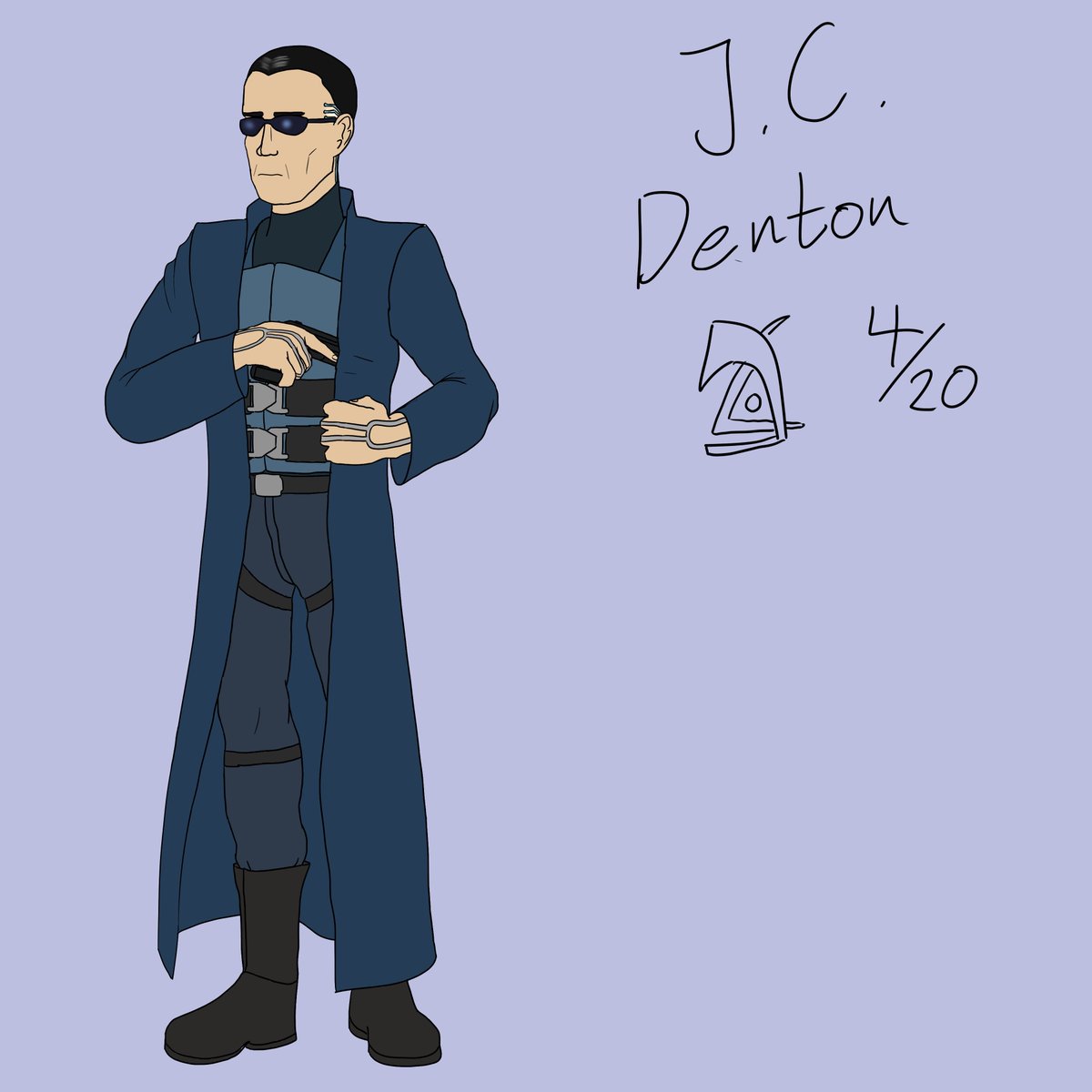 NikolaPavkovi18's tweet photo. #イラスト #fanart #DeusEx #JCDenton J.C. Denton 4/20 https://t.co/WxQe50qgEz