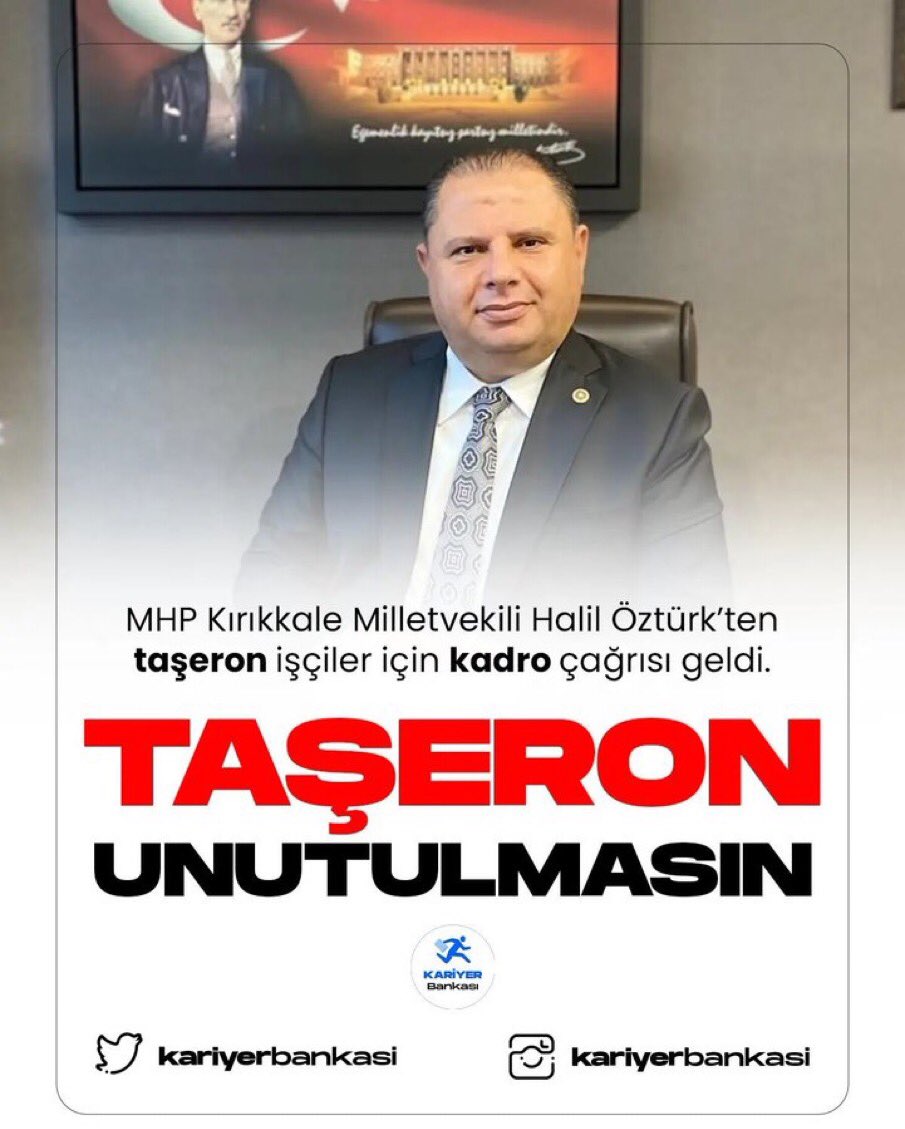 ✅ KamudaTaşerona SözünüzVar 

Verilen sözler tutulsun.. Sizlere güveniyoruz..  Sayın vekilim