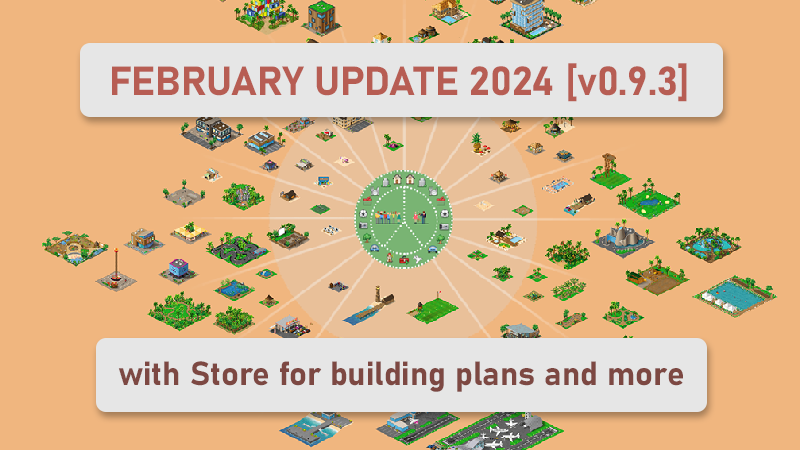 February Update 2024 [v0.9.3] with building plan stores and more 🏝️☀️💸

store.steampowered.com/news/app/73165…

 #SummerIslands #gamedev #indiedev #indiegame #pixelart