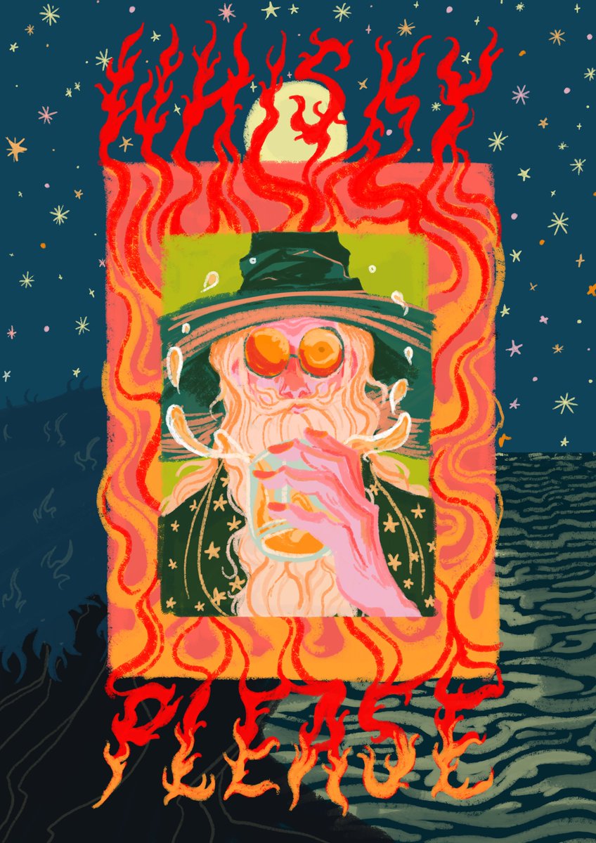 Gift for a friend based on a very long drunken voicenote sent to me based on what whisky tastes like to him