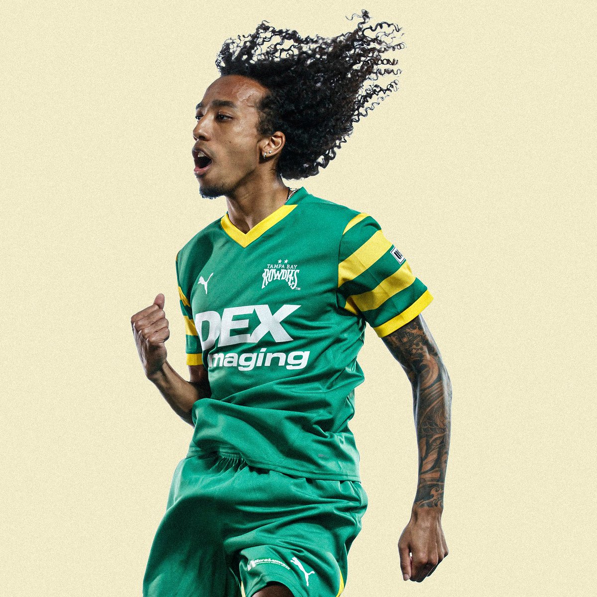 USLChampionship's tweet photo. An all-time classic! The hoop sleeves are back 🟢🟡

How are you feeling, @TampaBayRowdies fans? https://t.co/M005D5TjF4