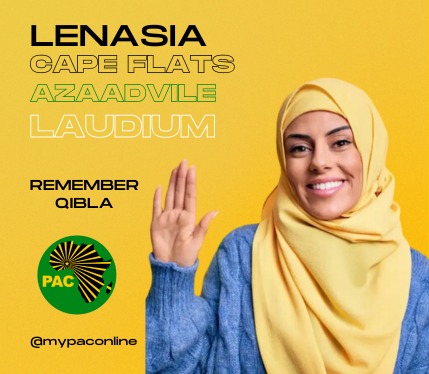 MyPAConline's tweet photo. #PACFriday: Long live the legacy of Gora Ibrahim, Achmad Cassiem, Imam Haroen, Mohamed Sanief Fayed, Barney Desai and others..From Lenansia to the Cape Flats, Azaadville to Laudium, Chartsworth to Toekomsrus, Qibler Park and Noordgesug..your spirit shall forever live on!
#RememberQibla #AllaUakbar #PACSobukweCenternary #SobukwesLegacy
