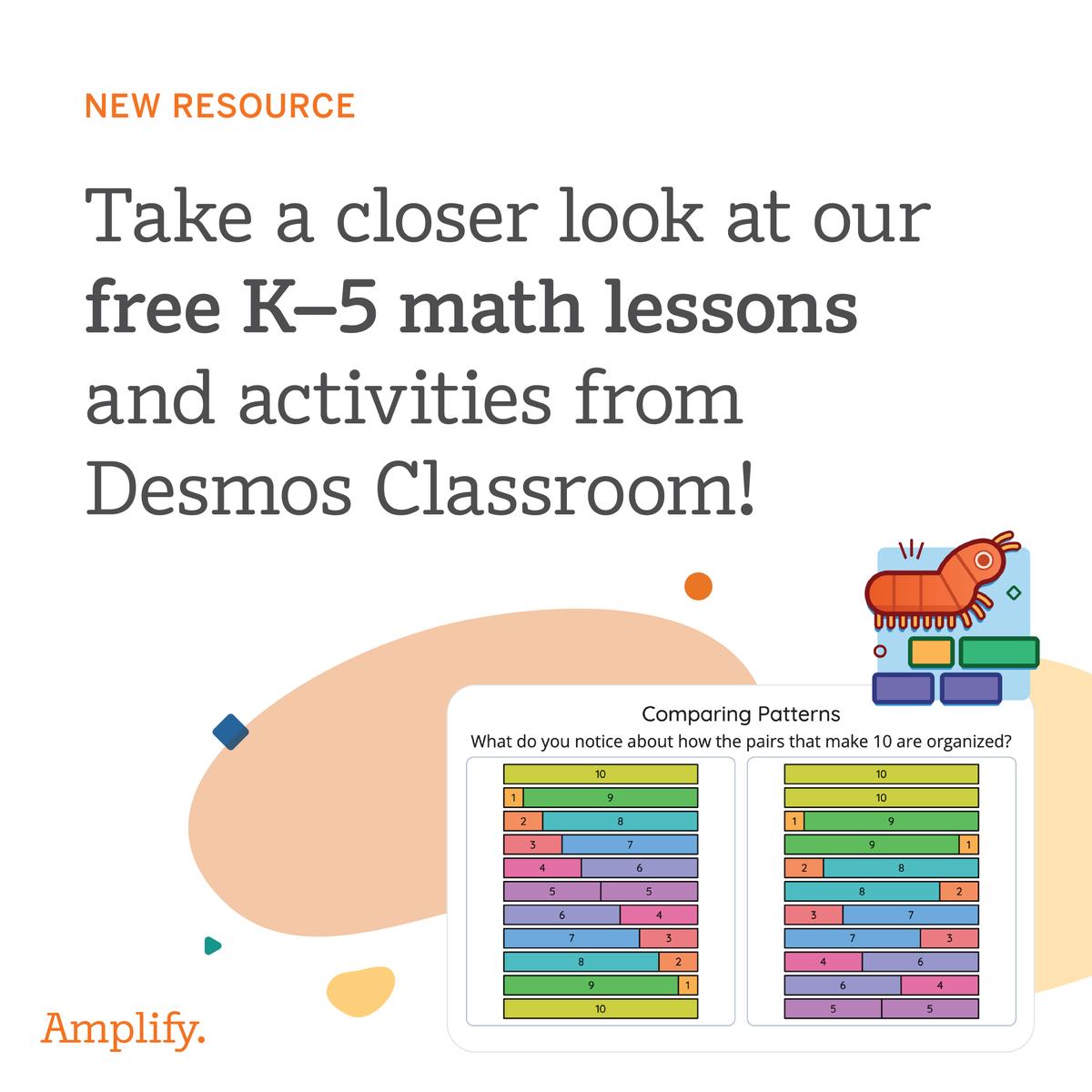 👀 The secret is out, K–5 teachers! 🧡 We cannot wait to share our new @desmosclassroom math lessons and activities with you. ⁣ ⁣ 🔗 Try them out here: at.amplify.com/desmosK5 #MTBoS #ITeachMath