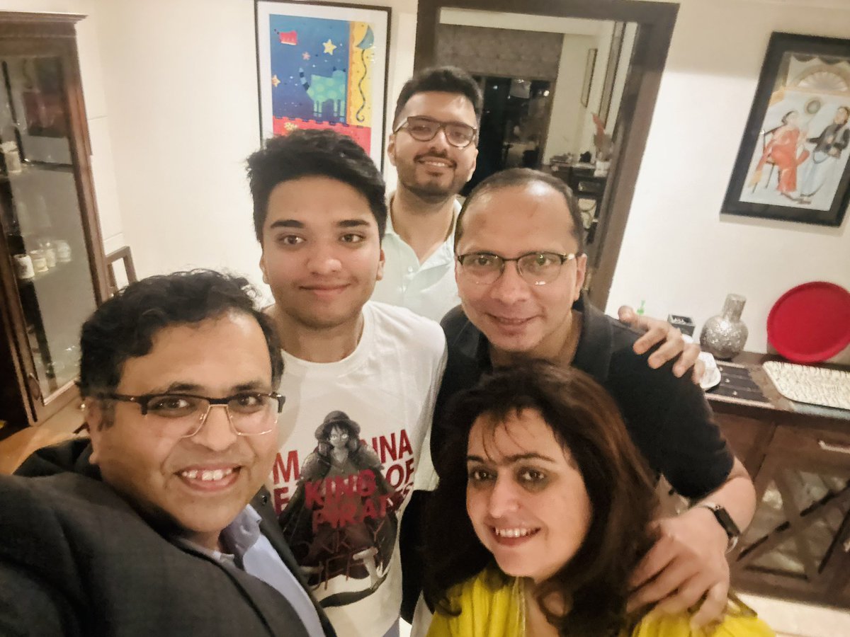 Had a fabulous time with @ranabarua @landsdownelane and family. 
Grateful for the engaging & meaningful conversations, mouth-watering Bengali food and delightful mishti .. 
 #Thankful #Inspired #MadeMyDay #Grateful 🙏