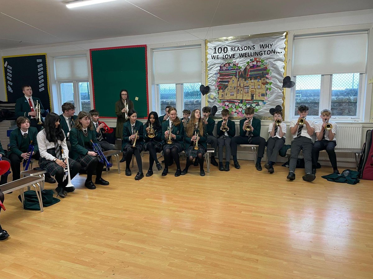 Had a great day at Wellington School in Ayr on 2nd Feb delivering a brass workshop day to all students in P1 - S2 <a href="/pBoneMusic/">pBoneMusic</a>