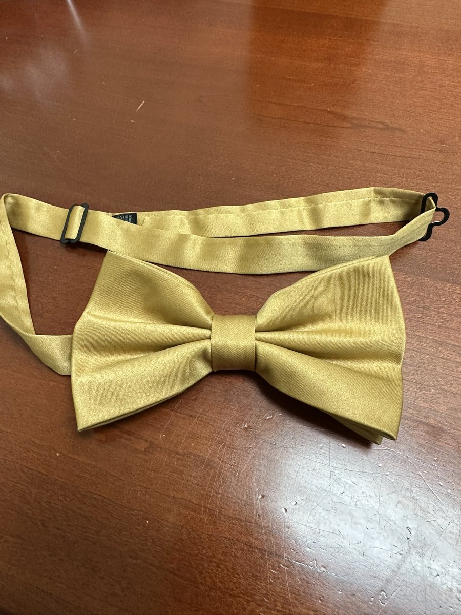 My gold bow tie (yes, it’s a clip-on) has been a staple on the call for Saint Rose games. Tomorrow, it has a busy day:

1:30 - WBB: #1 scoring defense Saint Rose vs #20 nationally ranked Bentley

3:30 - MBB: Saint Rose hosting East Region #3 Bentley 

👉ne10now.tv/gogoldenknight…