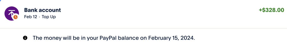 karpna2017's tweet photo. @AskPayPal Why do you give a definitive transfer date then? Clearly you also give estimated transfer dates, so how do I know when the funds will arrive? The February 15th screenshot does not give any indication that its an estimate. https://t.co/LKkwVecGCf