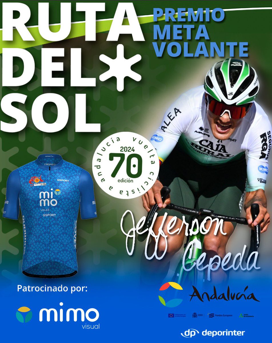 🏆👕 𝐏𝐎𝐃𝐈𝐎 70 RUTA DEL SOL

🟡 𝗚𝗲𝗻𝗲𝗿𝗮𝗹: Maxim Van Gils 
🔴 𝗠𝗼𝗻𝘁𝗮𝗻̃𝗮: Antonio Tiberi
🟢 𝗚𝗲𝗻𝗲𝗿𝗮𝗹 𝗽𝘂𝗻𝘁𝗼𝘀: Juan Ayuso
🔵 𝗠𝗲𝘁𝗮𝘀 𝘃𝗼𝗹𝗮𝗻𝘁𝗲𝘀: Jefferson Cepeda 

#70RdS #UCIProSeries #AIOC