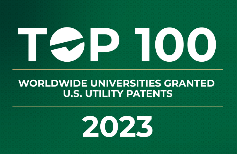 utsystem's tweet photo. Moving up in the world! UT System ranks No. 3 in @AcadofInventors Top 100 Worldwide Universities Granted U.S. Utility Patents list–with 235 patents. A testament to UT institutions' continued leadership in securing patents and driving discovery. https://t.co/tQztgNDv0p #UTStrength https://t.co/DYZeYFPN4y