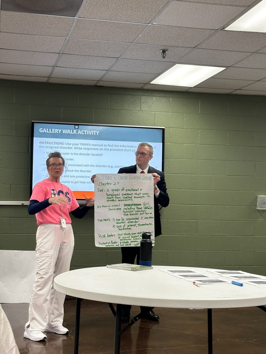 acschoolnurses's tweet photo. Thank you to Amanda Johnson and Taylor Rayfield at @TNedu presenting Youth Mental Health First  Aid to our @ACSchoolsTN school nurses today.  #everystudenteveryday https://t.co/tgBXnERmuy