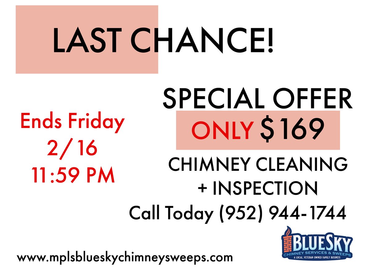 Today is the last day! Act Fast and book an appointment today!