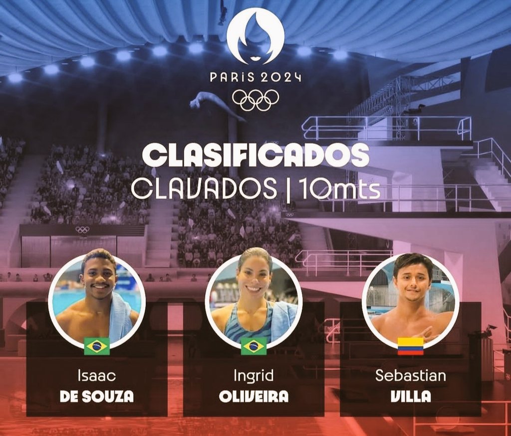 CUPO 35 PARA COLOMBIA !🇨🇴 
Tras su puesto 13 en el Campeonato Mundial de Natación en Plataforma 10 mts, el clavadista antioqueño Sebastián Villa le otorga el cupo 35 a Colombia a los Juegos Olímpicos de #Paris2024 🇨🇵 <a href="/Sebvilla92/">Sebastian Villa C. OLY</a> 👏👏👏