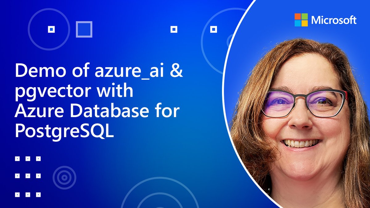 AzureDBPostgres's tweet image. New demo!! 🔥 of azure_ai (preview) with #AzureDBPostgres &amp;amp; pgvector. It shows how you can use #PostgreSQL for semantic search &amp;amp; more

+1 to @clairegiordano for sharing. It&apos;s based on demo in @ShireeshThota&apos;s Microsoft keynote 💥 at the #PASSDataSummit youtu.be/em0PKDGzzlQ?si…