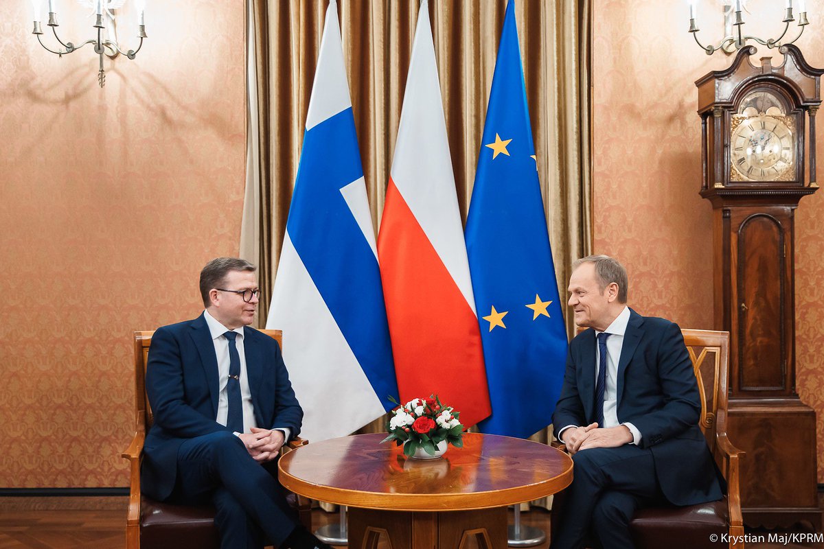 It was a pleasure to visit Warsaw today. Poland and Finland are close EU partners and NATO allies. Our cooperation to strenghten European security will only get deeper. Thank you @donaldtusk! 🇫🇮🤝🇵🇱