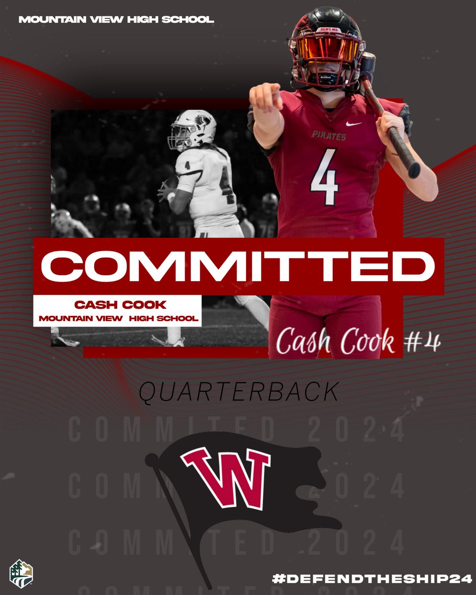 Cash.cook (@cashcook8) on Twitter photo I’m very excited to announce that I will be committing to Whitworth, Go Pirates! <a href="/WhitworthFB/">Whitworth FB</a> I’m very excited to announce that I will be committing to Whitworth, Go Pirates! <a href="/WhitworthFB/">Whitworth FB</a>