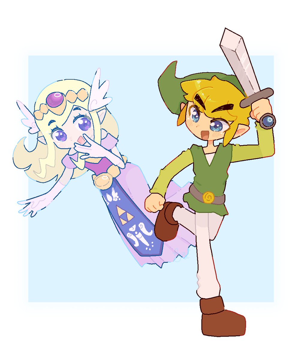 bumblebeari's tweet image. Recently I've been playing spirit tracks and it's so good I just had to draw link and zelda!
#zeldafanart #toonlink