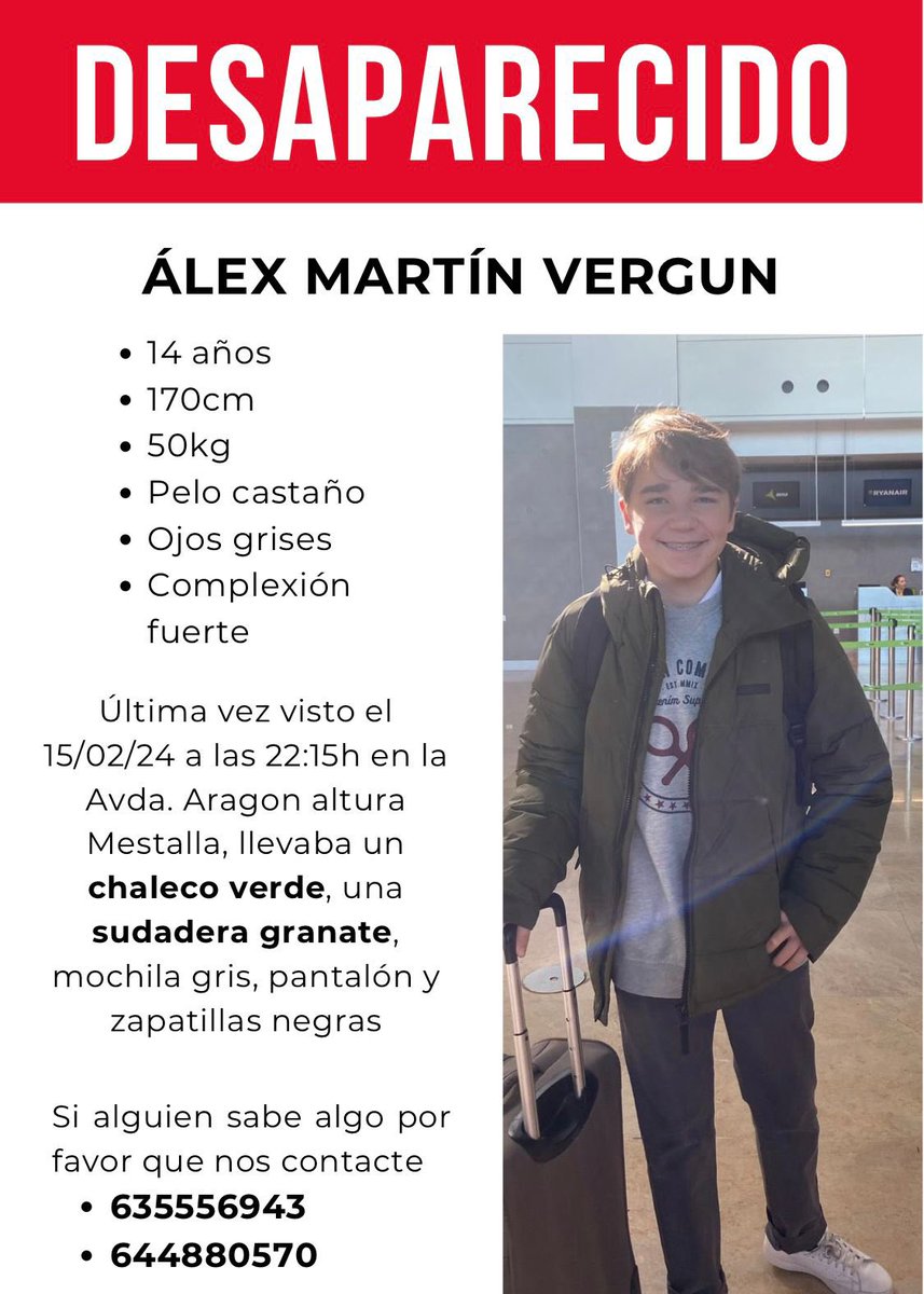 RadioTaronja_'s tweet photo. ‼️Desaparecido por la zona de Mestalla. Rogamos difusión🙏 https://t.co/NnplW7sVmt