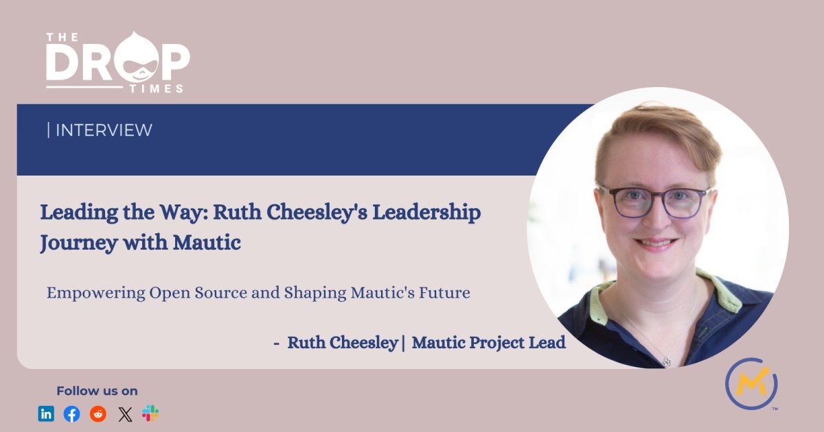 thedroptimes (@thedroptimes) on Twitter photo Prior to MautiCon India 2024, read this interview with Mautic Project Lead Ruth Cheesley. Leading the Way: Ruth Cheesley's Journey with Mautic bit.ly/3OHb9or <a href="/MauticCommunity/">Mautic Community</a> <a href="/RCheesley/">Ruth Cheesley (she/her)</a> <a href="/dbhurley/">DB Hurley</a> <a href="/webchick/">webchick</a> @dries Prior to MautiCon India 2024, read this interview with Mautic Project Lead Ruth Cheesley. Leading the Way: Ruth Cheesley's Journey with Mautic bit.ly/3OHb9or <a href="/MauticCommunity/">Mautic Community</a> <a href="/RCheesley/">Ruth Cheesley (she/her)</a> <a href="/dbhurley/">DB Hurley</a> <a href="/webchick/">webchick</a> @dries
