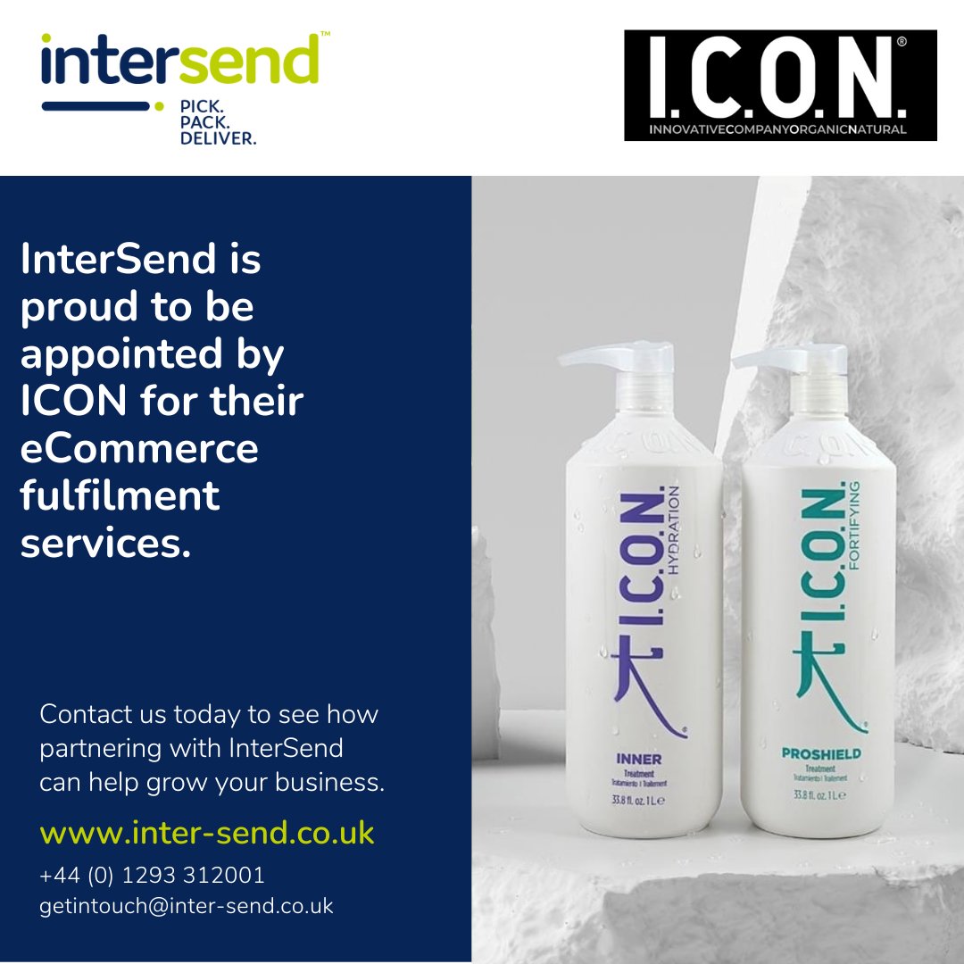 InterSend are delighted to announce it has been appointed by ICON to handle their fulfilment.

Learn more: iconproducts.co.uk